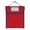 Red, variant on QAQuu Book Pouch, Nylon Fabric Book Bag with Clear Name Tag Pocket and Handle, Large Capacity Book Pouches for Classroom, Reading Book Bags for Book Lovers, Office Supplies, 12.4" x 10.4", Purple