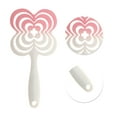 thumbnail image 3 of Unique Bargains 1 Pc Gradual Four-leaf Clovers Hollow Comb Hair Brush Pink ABS, 3 of 6
