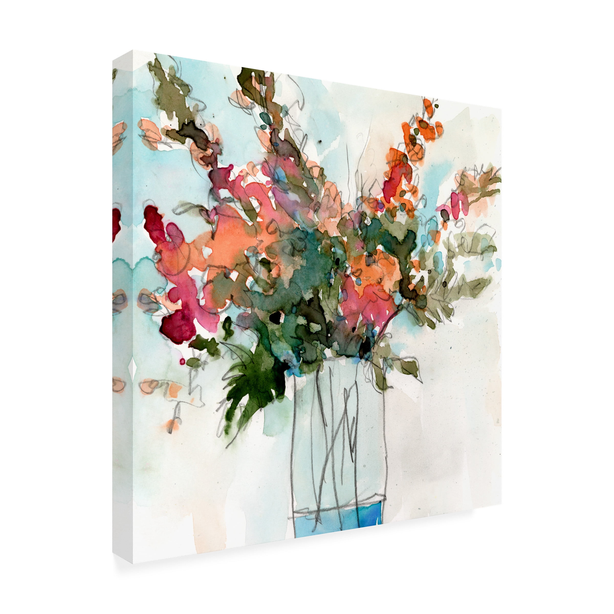 Samuel Dixon 'Water Garden Still Life I' Canvas Art