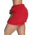 thumbnail image 2 of Just Love Womens Plush Pajama Shorts (Red - Xmas Tree, 1X), 2 of 3
