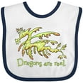 thumbnail image 3 of Inktastic Dragons Are Real- Cute Leafy Sea Dragon Boys or Girls Baby Bib, 3 of 4