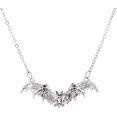 thumbnail image 1 of Cadena de collar con colgante de murciélago de estilo gótico oscuro para hombres y mujeres, collar largo y grueso para Halloween Blanco Sincero  Electrónica, 1 of 5