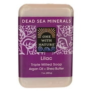 One With Nature Dead Sea Minerals Triple Milled Bar Soap - Lilac 7 oz Bar(S)