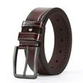 thumbnail image 2 of Leather Dress Belts For Men Mens Belt For Suits Jeans With Single Prong Buckle, 2 of 5