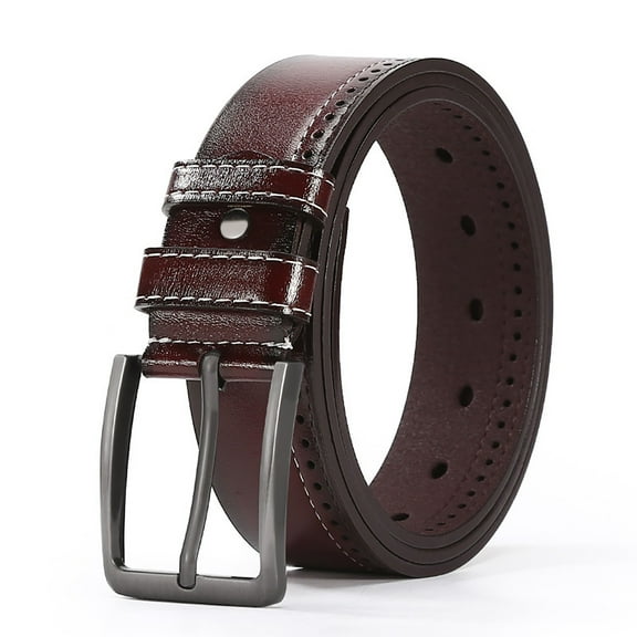 Leather Dress Belts For Men Mens Belt For Suits Jeans With Prong Buckle Western Leather Belts for Men Big And Tall Belts for Women plus Size Adjustable Belt Leather Belts for Dresses Leather Mens Belt
