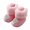 Pink, variant on Miaouyo Infant Baby Girls Booties Fuzzy Cuff Non Slip Soft Sole First Walker Shoes