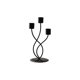 thumbnail image 2 of Candelabros curvados de 3 cabezas para decoración romántica en cenas - Centro de mesa de candelabros de hierro dorado y negro para bodas y hogar, 2 of 6
