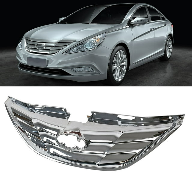 Front Upper Grille Fit for Hyundai Sonata 2011 2012 2013, 11-13 Sonata ...