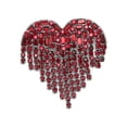 thumbnail image 3 of Broche de Borla ANGGREK Regalo de Cumpleaños En Forma de Corazón Brillante, 3 of 8