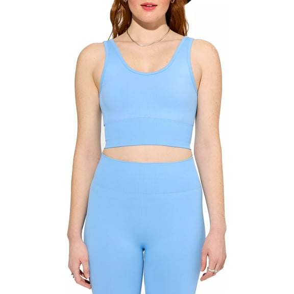 Halfdays Women's Marie Seamless Top, XL, Forget Me Not