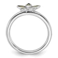 thumbnail image 2 of Auriga Fine Jewelry 925 Sterling Silver Peridot Flower Ring for Women Size- 7, 2 of 6