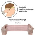 thumbnail image 7 of Wukai Pink Stripes Sports sweatband,Men & Women Sweatband Headband for Running, Cross Training, Racquetball, Working Out, 7 of 7