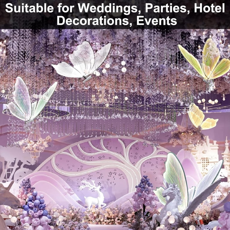 Wedding Butterfly Floor Lamp - Romantic Butterfly Ceiling Light For Wedding Decor 60cm