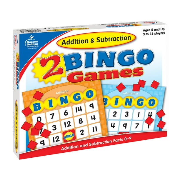 Addition & Subtraction Bingo - Walmart.com - Walmart.com