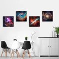 thumbnail image 4 of Space Decor for Boys Room Galaxy Canvas Pictures Nebula Wall Art Kids Bedroom Outer Space Room Decor Interstellar Posters Astronomy Painting Universe Artworks for Living Room 12x12" 4 Pcs, 4 of 6