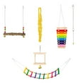 thumbnail image 2 of 11.81x9.84x1.97 inch 6-Piece Chicken Coop Accessories Set with Ladder, Xylophone and Feeder, 2 of 6