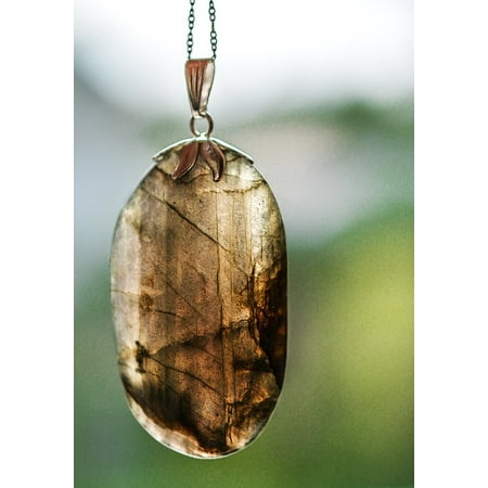 - Peel-n-Stick Poster of Crystal Labradorite Precious Gemstone Stone Poster 24x16 Adhesive Sticker Poster Print