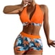 thumbnail image 1 of Bañador cómodo con almohadilla en el pecho sin aros para mujer, traje de baño dividido de talle alto con escote en V profundo OAVQHLG3B Store  lin121212, 1 of 4
