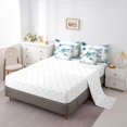 thumbnail image 3 of Manfei Cool Shark 7-Piece King Bedding,Marine Life King Bed in a Bag,Yellow Green,Reversible, 3 of 8