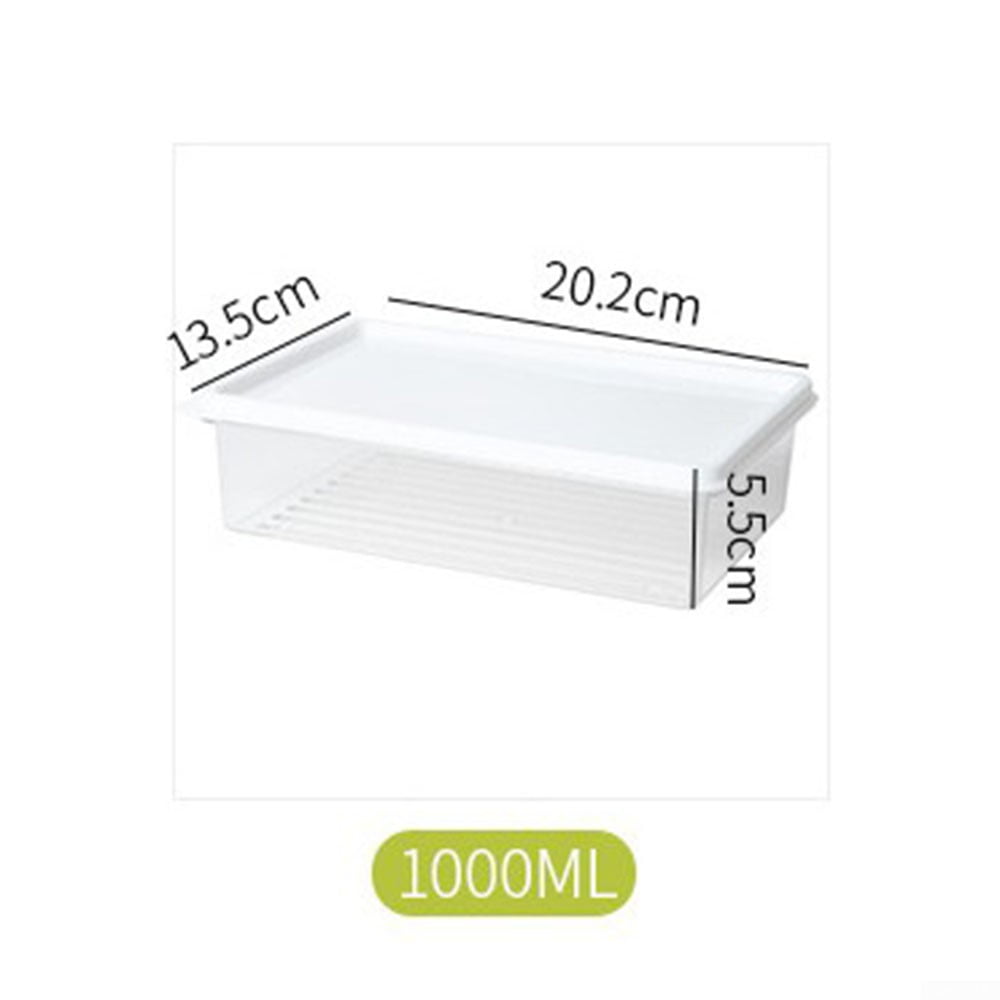 Kitchen Plastic Clear Refrigerator Food Storage Box Container With Lid