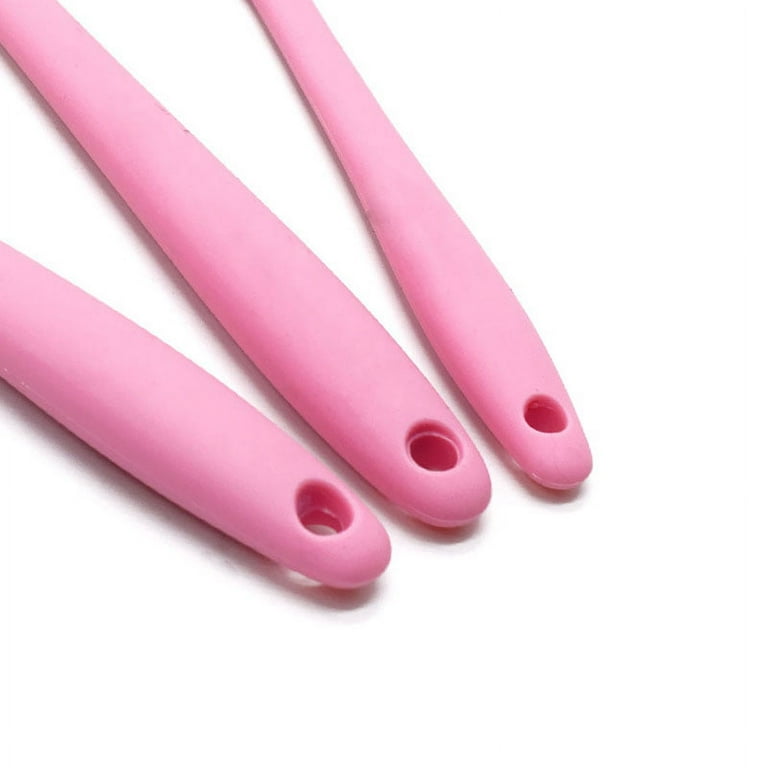 KitchenAid set spatulas Silicone High Heat Resistant dusty rose pink HDRA  new