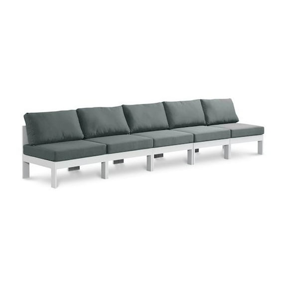 Meridian Furniture Nizuc Grey Outdoor Patio Modular Sofa