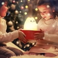 thumbnail image 5 of Luz nocturna de gato para niños, bonita lámpara de noche para guardería, luces táctiles de silicona para gatos portátiles con USB recargable, 5 of 5