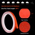 thumbnail image 3 of Uxcell 0.3" x 26 FT Reflective Tape High Viscosity Adhesive Tape Waterproof Warning Roll Reflective Strip 4 Pcs Red, 3 of 6