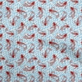 thumbnail image 1 of oneOone Velvet Light Blue Fabric Asian Japanese Koi Fish Craft Projects Decor Fabric Printed by The Yard 58 Inch Wide, 1 of 4