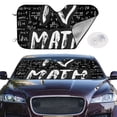 thumbnail image 2 of Balery I love Math Print Car Windshield Sun Shade,Windshield Sunshade for Car Pickup Truck SUV Accessories-Small, 2 of 7