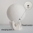 thumbnail image 5 of Moon Lamp 3d Printed Moon Light Night Light Kids Gift Usb Charging, 5 of 5