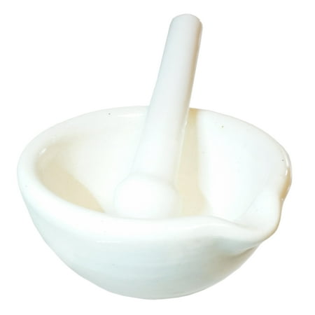 GSC International 4-13024 Porcelain Mortar and Pestle, 130mm Opening and 300ml