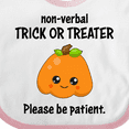 thumbnail image 4 of Inktastic Non-Verbal Trick or Treater with Cute Pumpkin Boys or Girls Baby Bib, 4 of 4