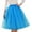 Sky Blue, variant on YMNXA Womens Skirt High Waisted Solid Color Knee Length Pleated Mesh Stylish Comfortable Tutu Skirt For Party Beige One Size