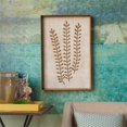thumbnail image 2 of Gold Metal Leaf Wood Wall Plaque, 2 of 7