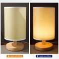 thumbnail image 3 of WASHWEPE Lampe de Chevet Noire Rétro en Bois 1 Ensemble, 3 of 8