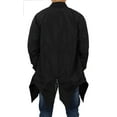 thumbnail image 4 of Ma Croix Mens Long Tail Jacket Lightweight Casual Bomber Windbreaker Collarless Slim Coat Outerwear, 4 of 5