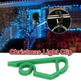 thumbnail image 3 of 100 Uds luces navideñas Clips para canalones reutilizables impermeables a prueba de heladas Clips para canalones de plástico ganchos de luces para fiesta y oficina, 3 of 8