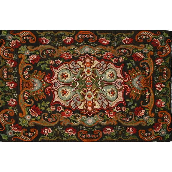 Ahgly Company Indoor Rectangle Traditional Red Medallion Area Rugs, 2' x 3'