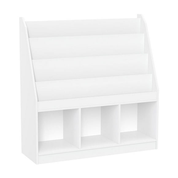 Bibliothèque avec trois casiers pour enfants - Blanc