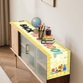 thumbnail image 6 of Back to School Table Runner, Watercolor Book Print Table Scarf, Classroom Dining Table Flag for Home Party School Celebration Seasonal Decorative Table Linen, 6 of 8