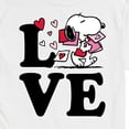 thumbnail image 3 of Peanuts - Love Snoopy - Men's Short Sleeve Graphic T-Shirt, 3 of 6