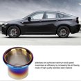 thumbnail image 2 of 3inches Cold Air Intake Funnel System Turbo Horn Stainless Steel Blue, 2 of 3