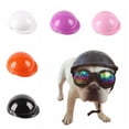 thumbnail image 6 of Pet Dog Helmet Puppy Cats Ridding Hats to Protect Head Sunproof Rainproof Pet, Pet Funny Cool Motorcycles Bike Helmet Hat Adjustable Dog Hat for Sun Rain Protection,White,M, 6 of 7