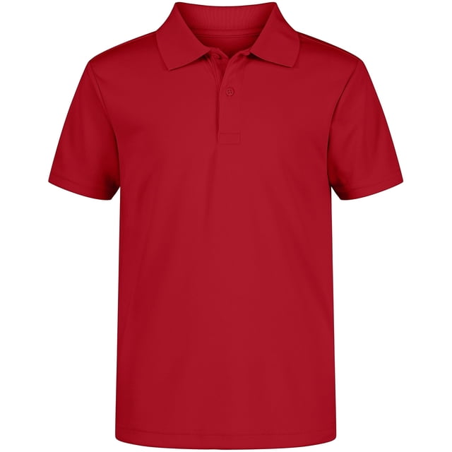 Polo Nautica para niños, uniforme escolar, manga corta, color rojo 18-20