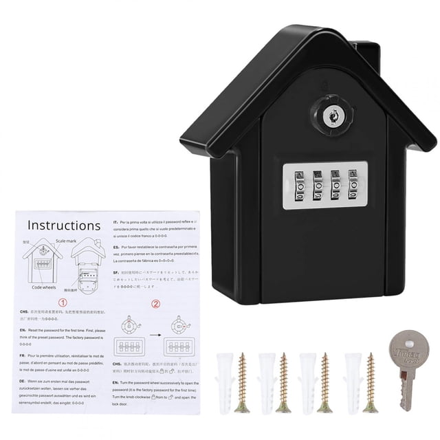 Key Storage Box, Key Lock Box, Wear- Zinc Alloy For Home Factory Warehouse Office