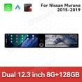 thumbnail image 3 of TPXINXIN Dual 12.3 inch Screen Car Radio For Nissan Murano 2015-2019 Android GPS Navigation Multimedia Video Player Stereo Receiver Head Unit, 3 of 15