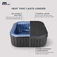 thumbnail image 4 of MSpa Tekapo 6-Person Square Inflatable Bubble Massage Spa, Thermal Cover, Outdoor Hot Tub, 4 of 9