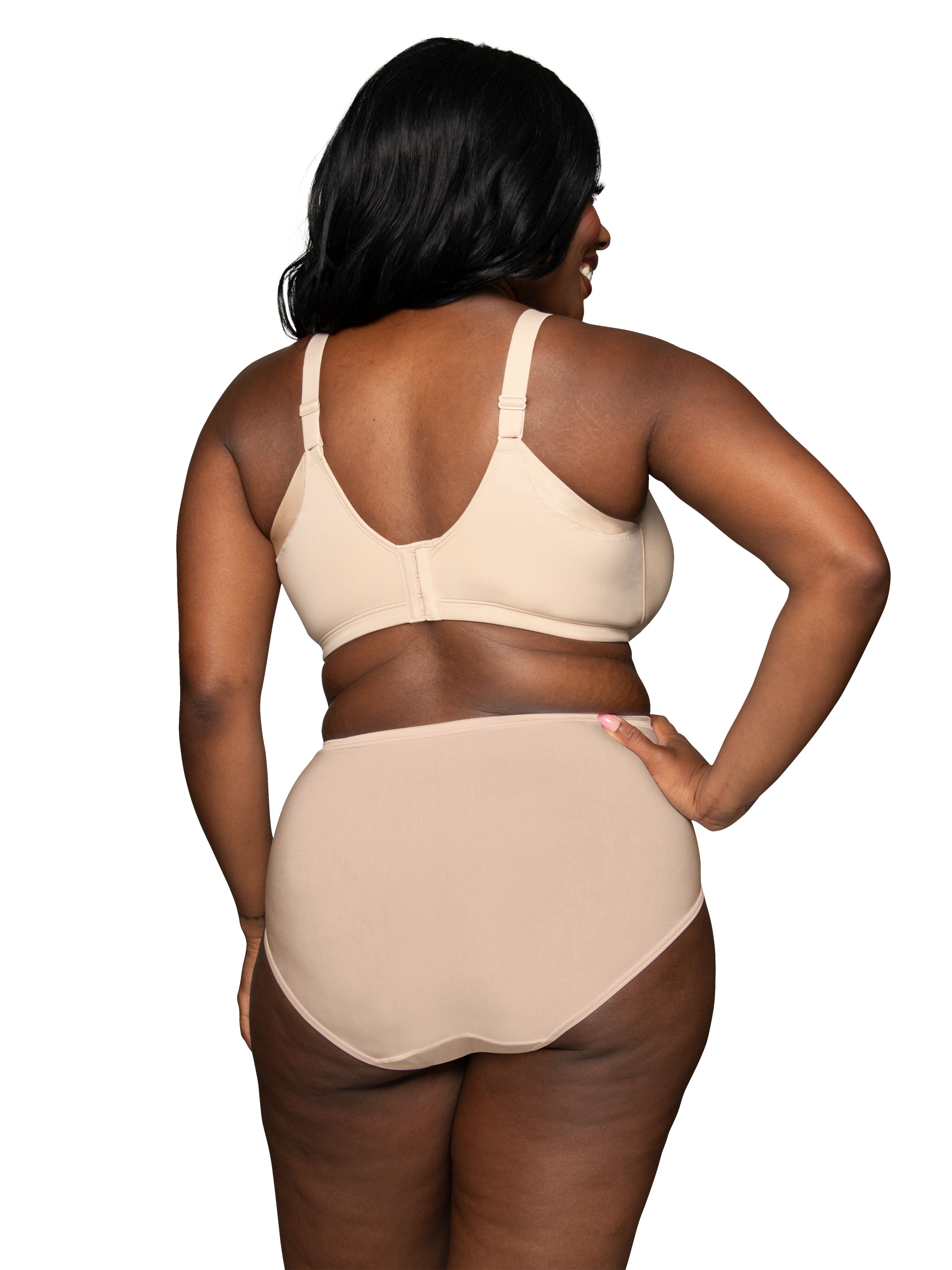 Vanity Fair Lingerie Women's Beauty Back Wireless Bra with Extended Side and Back Smoothing, Style 71267