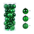 thumbnail image 2 of Ball Ornament Glossy Finish Decorative Sphere Multi‑Surface Style for Christmas Tree Holiday Decoration, 2 of 7